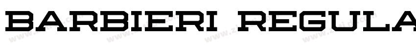 Barbieri Regular字体转换